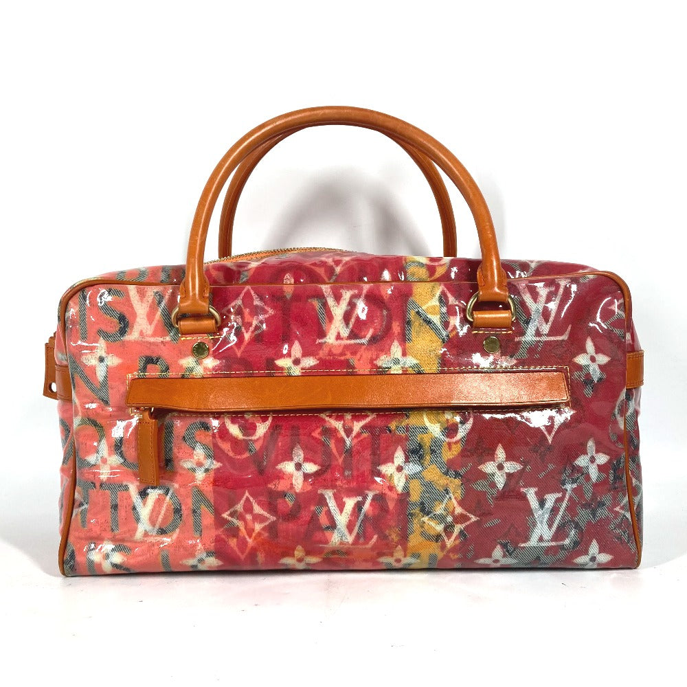 LOUIS VUITTON M95734 モノグラムパルプ ウィークエンダーPM  肩掛け ショルダーバッグ ハンドバッグ カバン ボストンバッグ ビニール レディース ローズ オレンジ