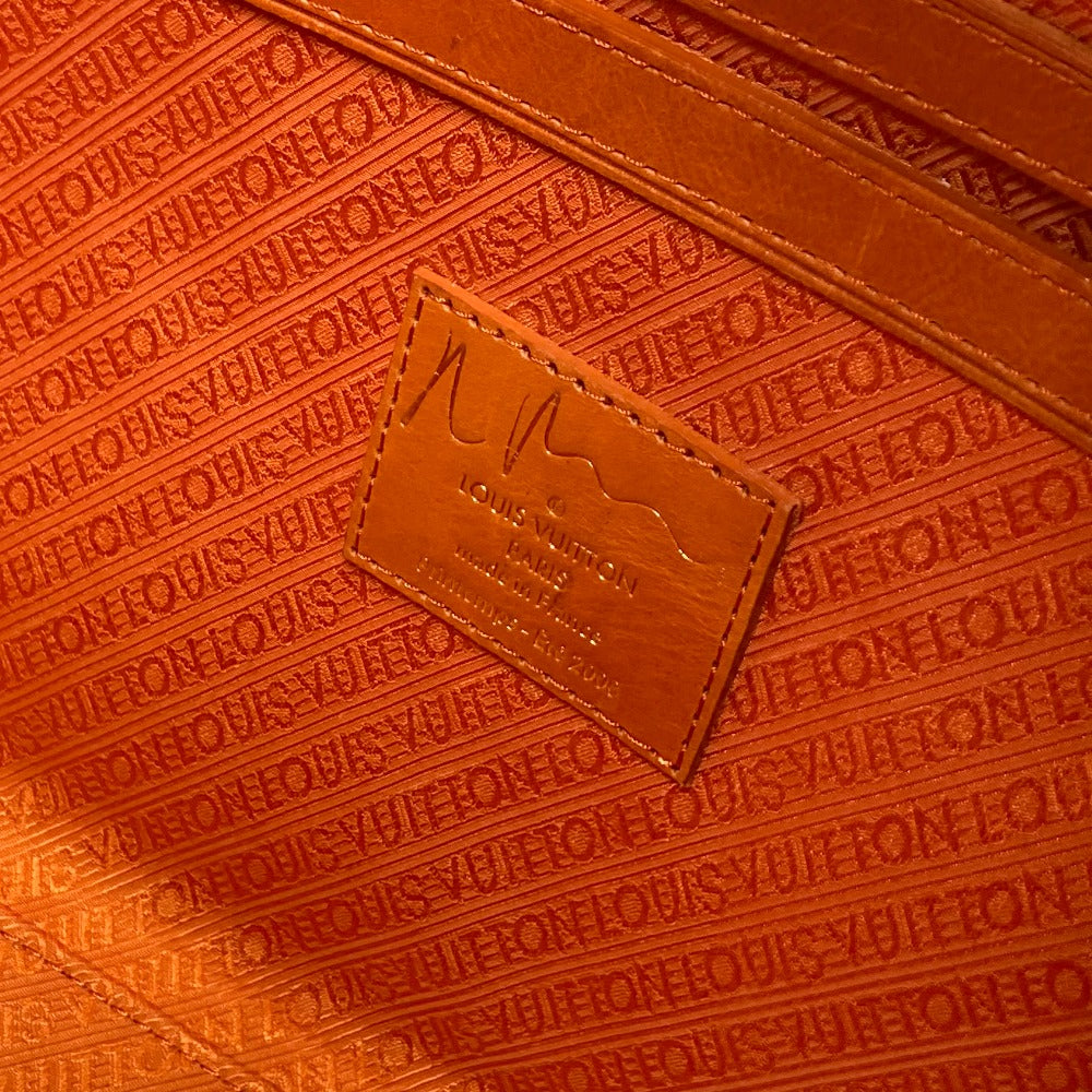 LOUIS VUITTON M95734 モノグラムパルプ ウィークエンダーPM  肩掛け ショルダーバッグ ハンドバッグ カバン ボストンバッグ ビニール レディース ローズ オレンジ