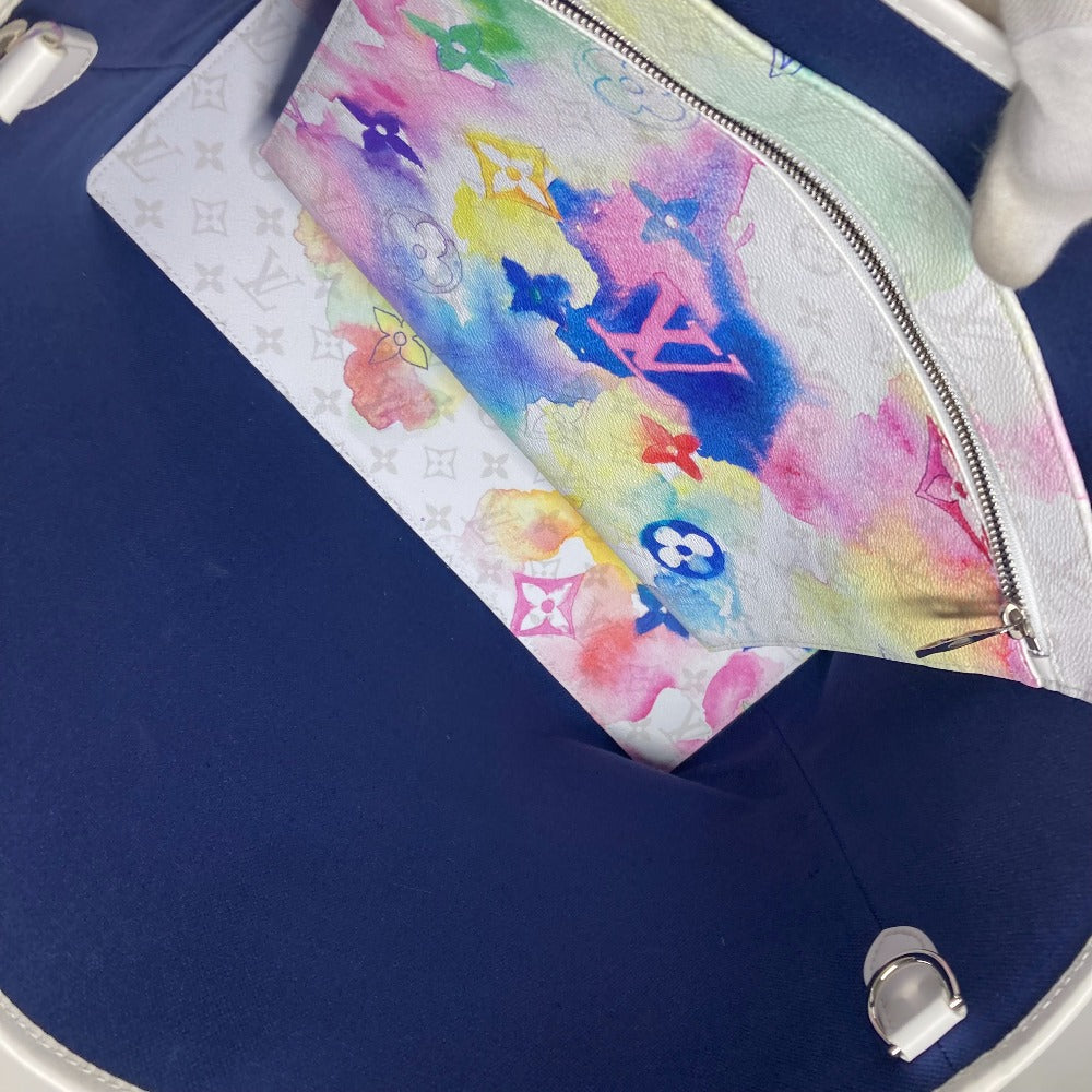 LOUIS VUITTON M45754  ウォーターカラーモノグラム ウィークエンド トートGM 2WAYバッグ ショルダーバッグ 斜め掛け トートバッグ レザー ユニセックス ホワイト - brandshop-reference