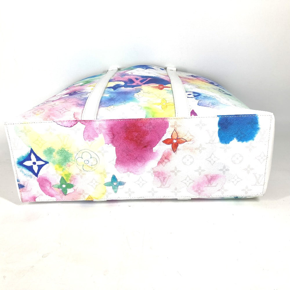 LOUIS VUITTON M45754  ウォーターカラーモノグラム ウィークエンド トートGM 2WAYバッグ ショルダーバッグ 斜め掛け トートバッグ レザー ユニセックス ホワイト - brandshop-reference