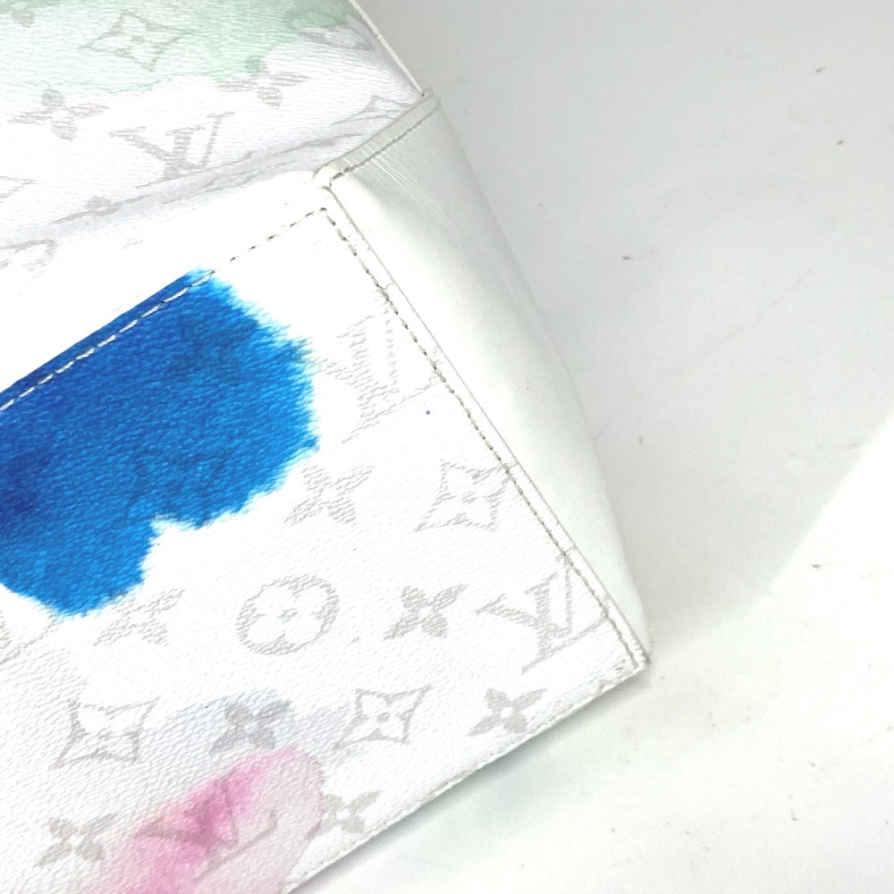 LOUIS VUITTON M45754  ウォーターカラーモノグラム ウィークエンド トートGM 2WAYバッグ ショルダーバッグ 斜め掛け トートバッグ レザー ユニセックス ホワイト - brandshop-reference