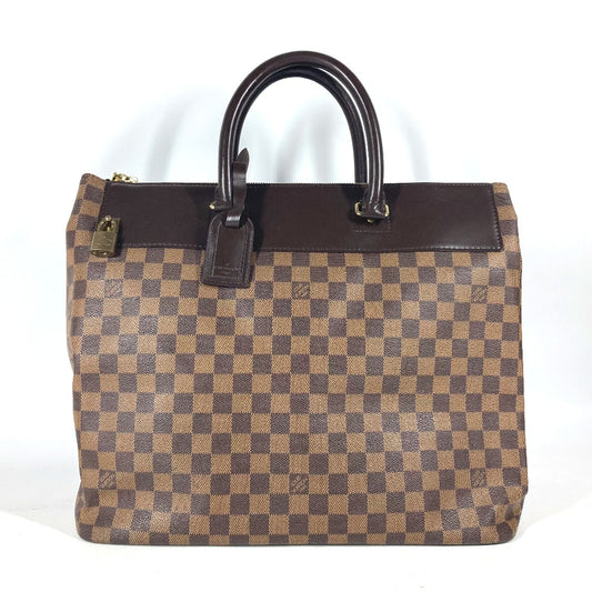 LOUIS VUITTON N41165 ダミエ グリニッジPM ボストンバッグ カバン トートバッグ ハンドバッグ ダミエキャンバス ユニセックス エベヌ ブラウン