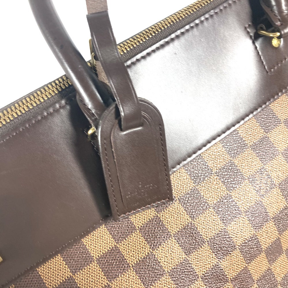 LOUIS VUITTON N41165 ダミエ グリニッジPM ボストンバッグ カバン トートバッグ ハンドバッグ ダミエキャンバス ユニセックス エベヌ ブラウン