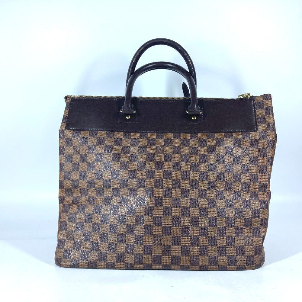 LOUIS VUITTON N41165 ダミエ グリニッジPM ボストンバッグ カバン トートバッグ ハンドバッグ ダミエキャンバス ユニセックス エベヌ ブラウン