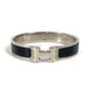 HERMES クリッククラックPM ブレスレット アクセサリー  バングル メタル レディース ブラック - brandshop-reference