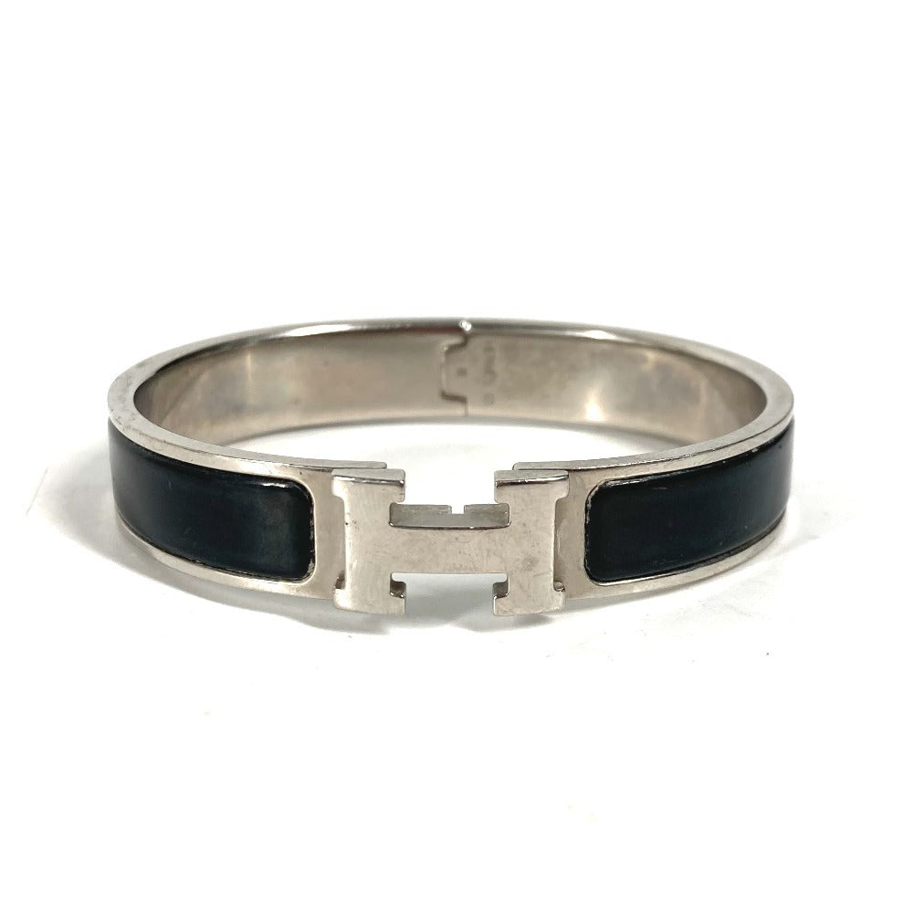 HERMES クリッククラックPM ブレスレット アクセサリー  バングル メタル レディース ブラック - brandshop-reference