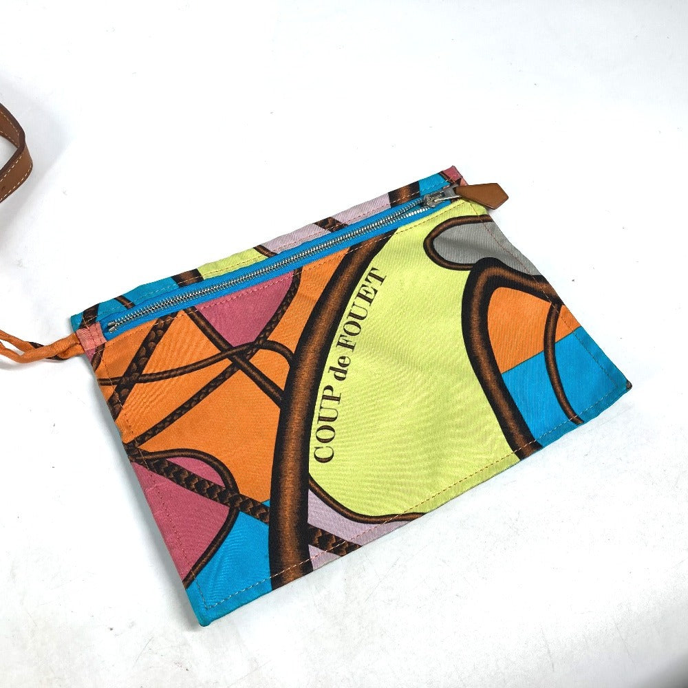 HERMES COUP DE FOUET 鞭  シルキーシティMM カバン 斜め掛け ポーチ付き ショルダーバッグ シルク ユニセックス マルチカラー - brandshop-reference
