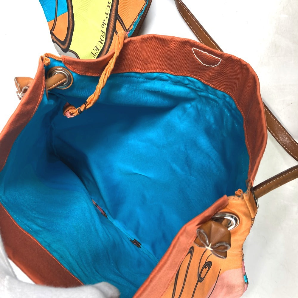 HERMES COUP DE FOUET 鞭  シルキーシティMM カバン 斜め掛け ポーチ付き ショルダーバッグ シルク ユニセックス マルチカラー - brandshop-reference