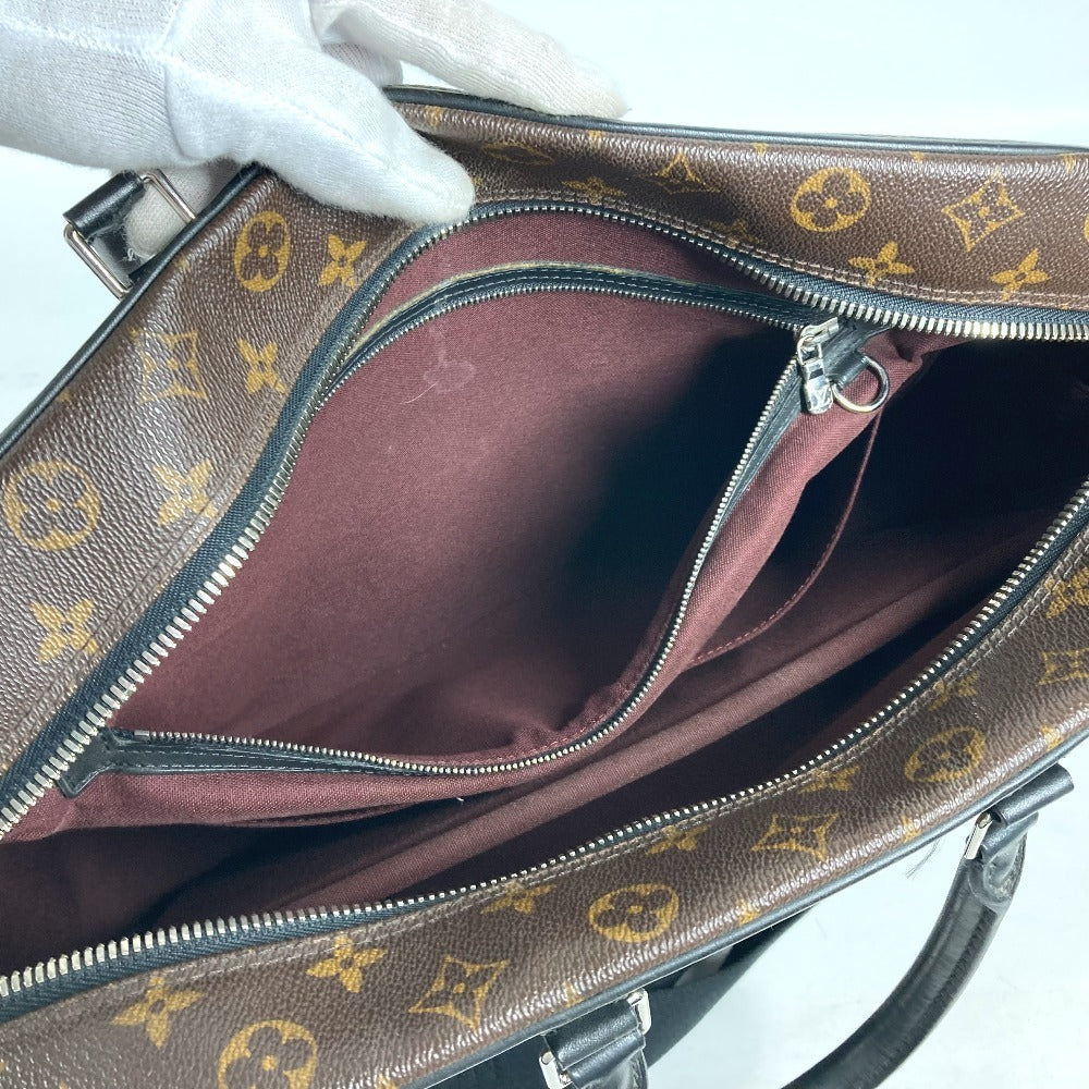 LOUIS VUITTON M40224  モノグラムマカサー ポルトドキュマンヴォワヤージュGM PDV 2WAYバッグ ショルダーバッグ カバン ビジネスバッグ モノグラムマカサーキャンバス メンズ ブラウン - brandshop-reference