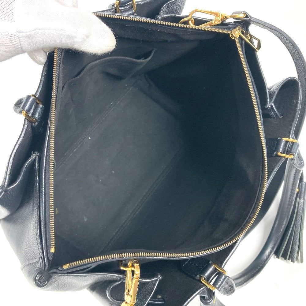 LOUIS VUITTON M54569 タッセル付き ロックミート カバン 肩掛け トートバッグ 斜め掛け ハンドバッグ ショルダーバッグ レザー レディース ノワール ブラック - brandshop-reference