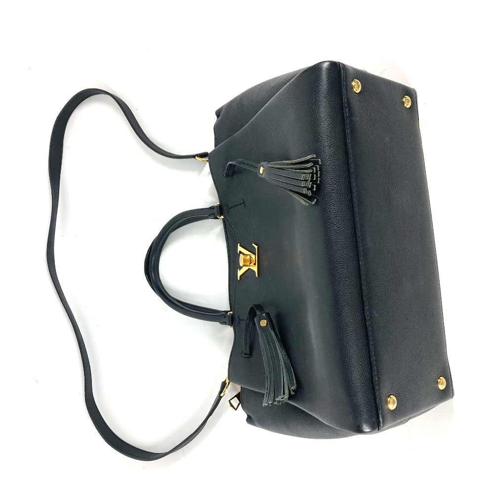 LOUIS VUITTON M54569 タッセル付き ロックミート カバン 肩掛け トートバッグ 斜め掛け ハンドバッグ ショルダーバッグ レザー レディース ノワール ブラック - brandshop-reference