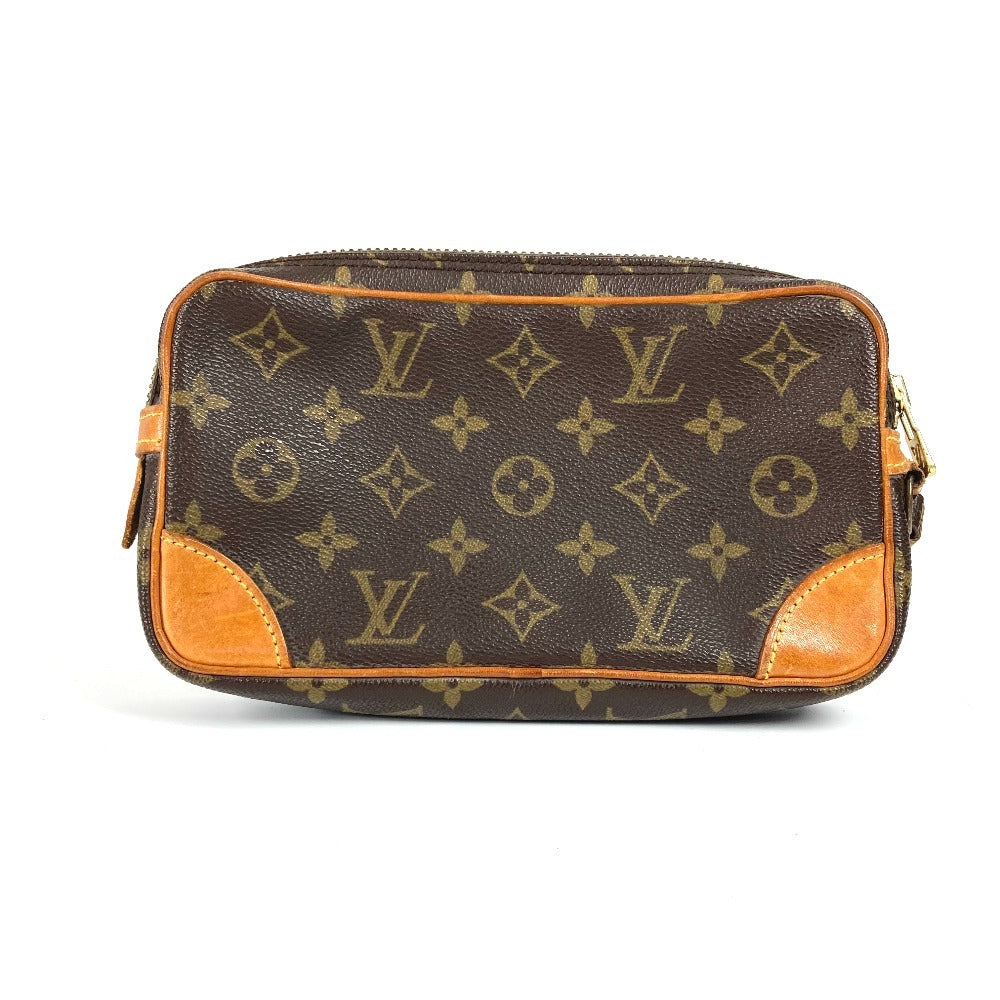 LOUIS VUITTON M51827 モノグラム マルリー ドラゴンヌPM ポーチ カバン クラッチバッグ ストラップ付 セカンドバッグ モノグラムキャンバス ユニセックス ブラウン - brandshop-reference