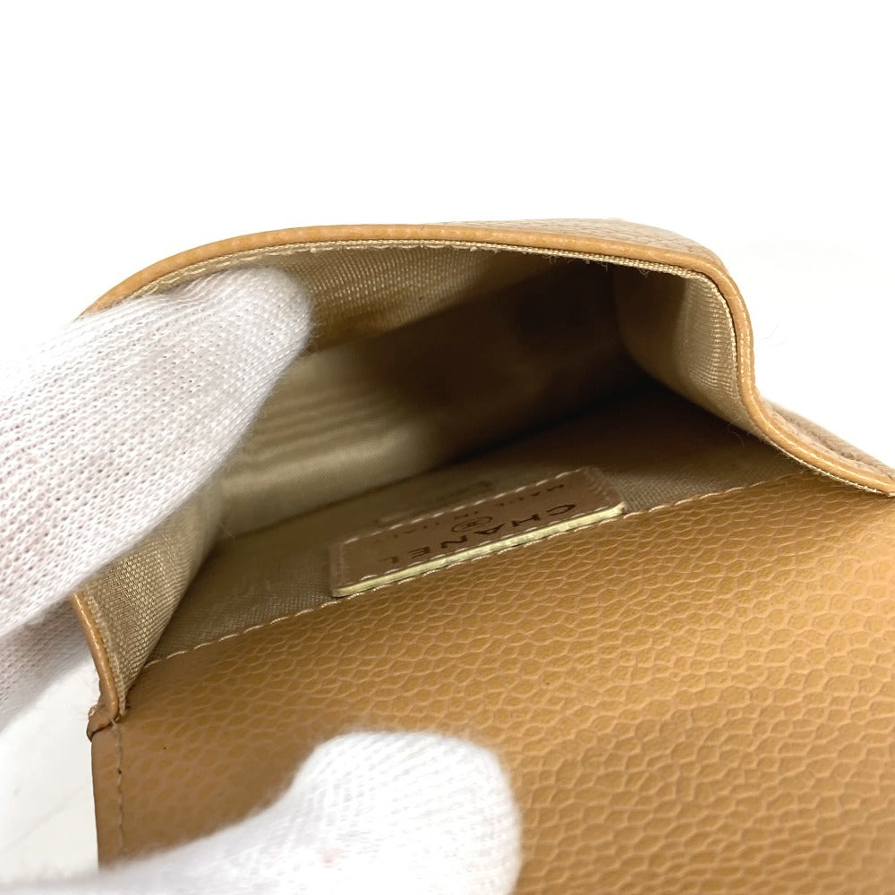 CHANEL A13511 CC ココマーク ロゴ タバコケース ポーチ シガレットケース キャビアスキン ユニセックス ベージュ - brandshop-reference