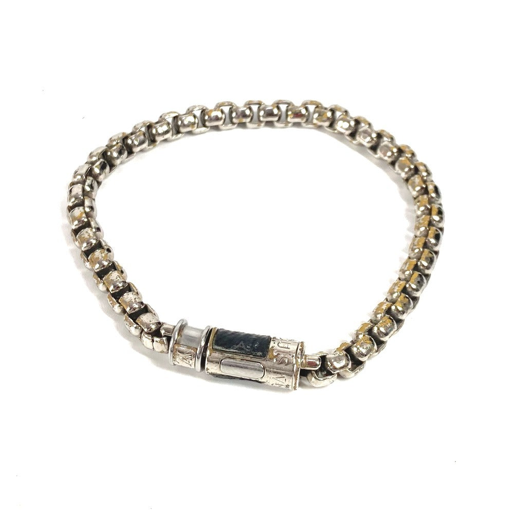 LOUIS VUITTON M63107 MonogramEclipse BraceletChain Accessories bangle Bracelet Metal Black/Silver Used