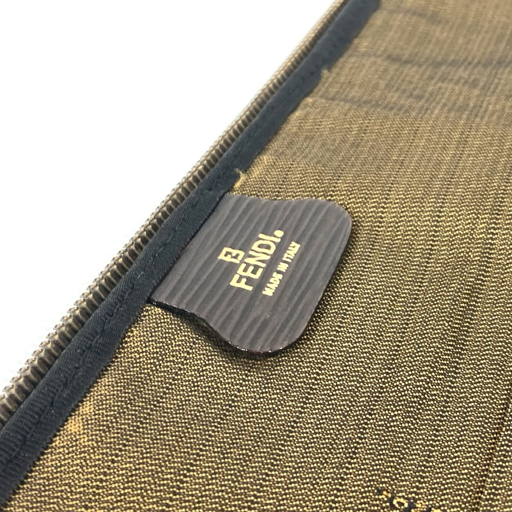 FENDI ヴィンテージ FF ロゴ ポーチ カバン セカンドバッグ クラッチバッグ レザー レディース ブラウン - brandshop-reference