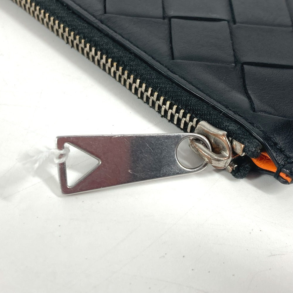 BOTTEGA VENETA イントレチャート 財布 小銭入れ コインケース レザー ユニセックス ブラック - brandshop-reference