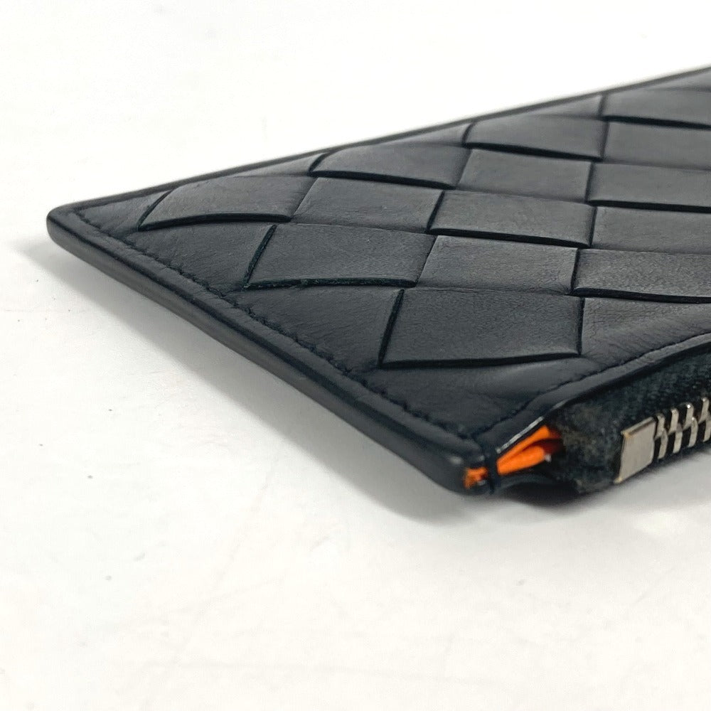 BOTTEGA VENETA イントレチャート 財布 小銭入れ コインケース レザー ユニセックス ブラック - brandshop-reference