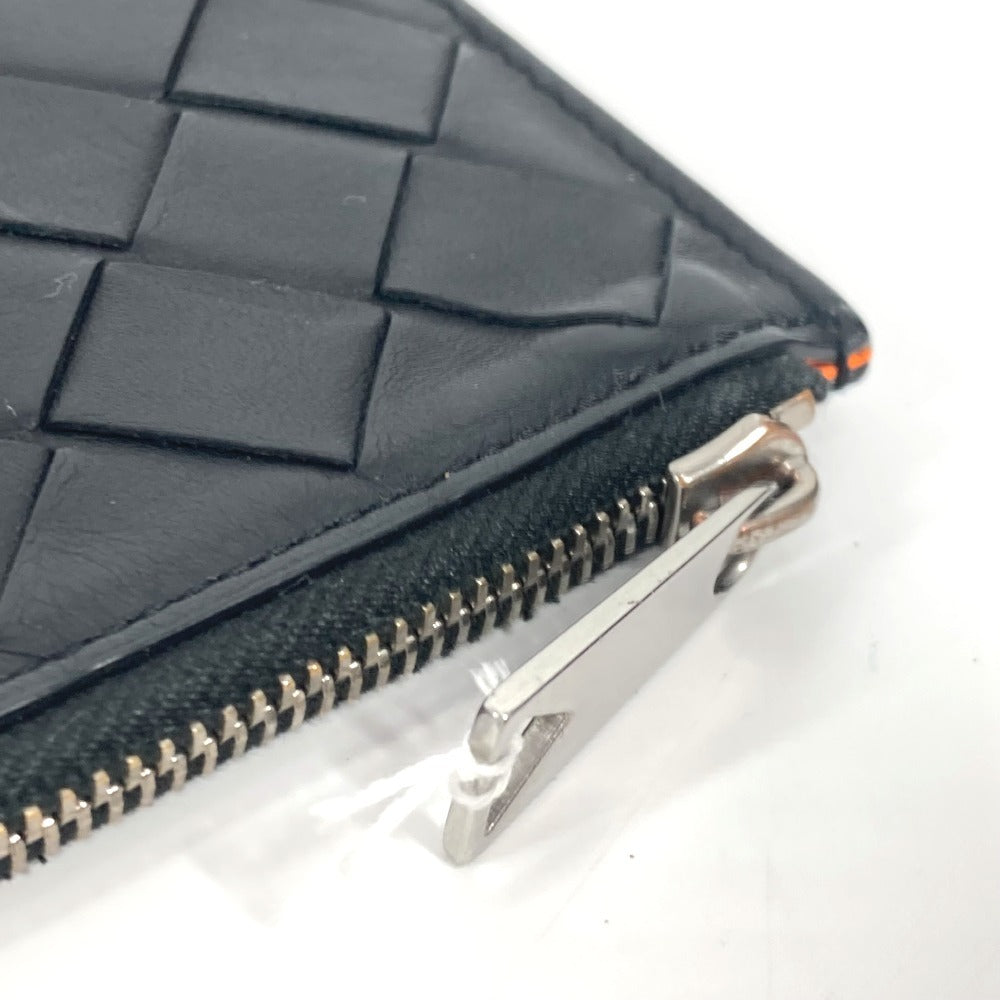 BOTTEGA VENETA イントレチャート 財布 小銭入れ コインケース レザー ユニセックス ブラック - brandshop-reference