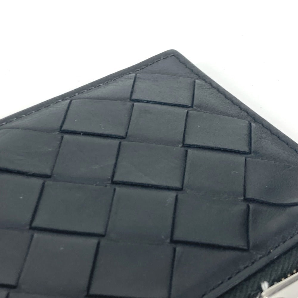 BOTTEGA VENETA イントレチャート 財布 小銭入れ コインケース レザー ユニセックス ブラック - brandshop-reference