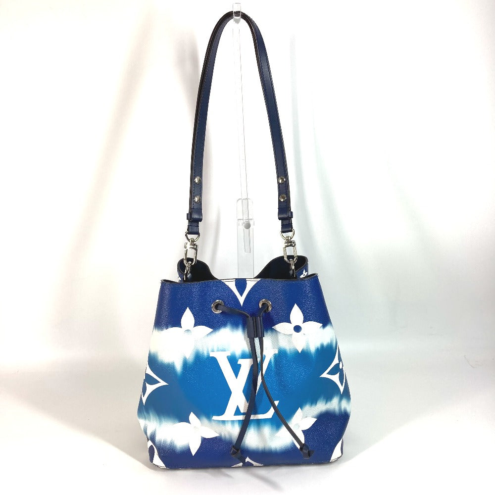 LOUIS VUITTON M45126 LV Escal Neonoe Bag Drawstring Bag Shoulder Bag Shoulder Bag Leather blue/White Used