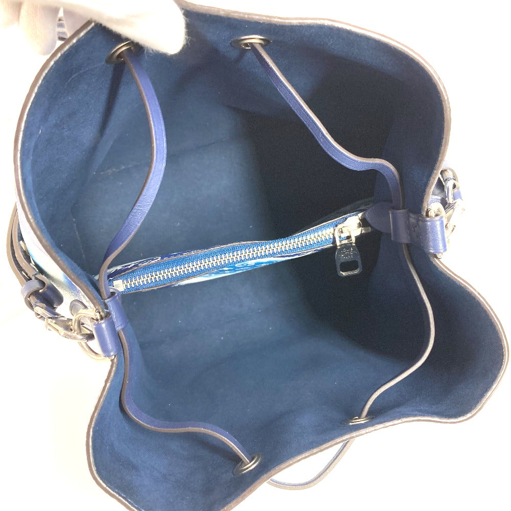 LOUIS VUITTON M45126 LV Escal Neonoe Bag Drawstring Bag Shoulder Bag Shoulder Bag Leather blue/White Used