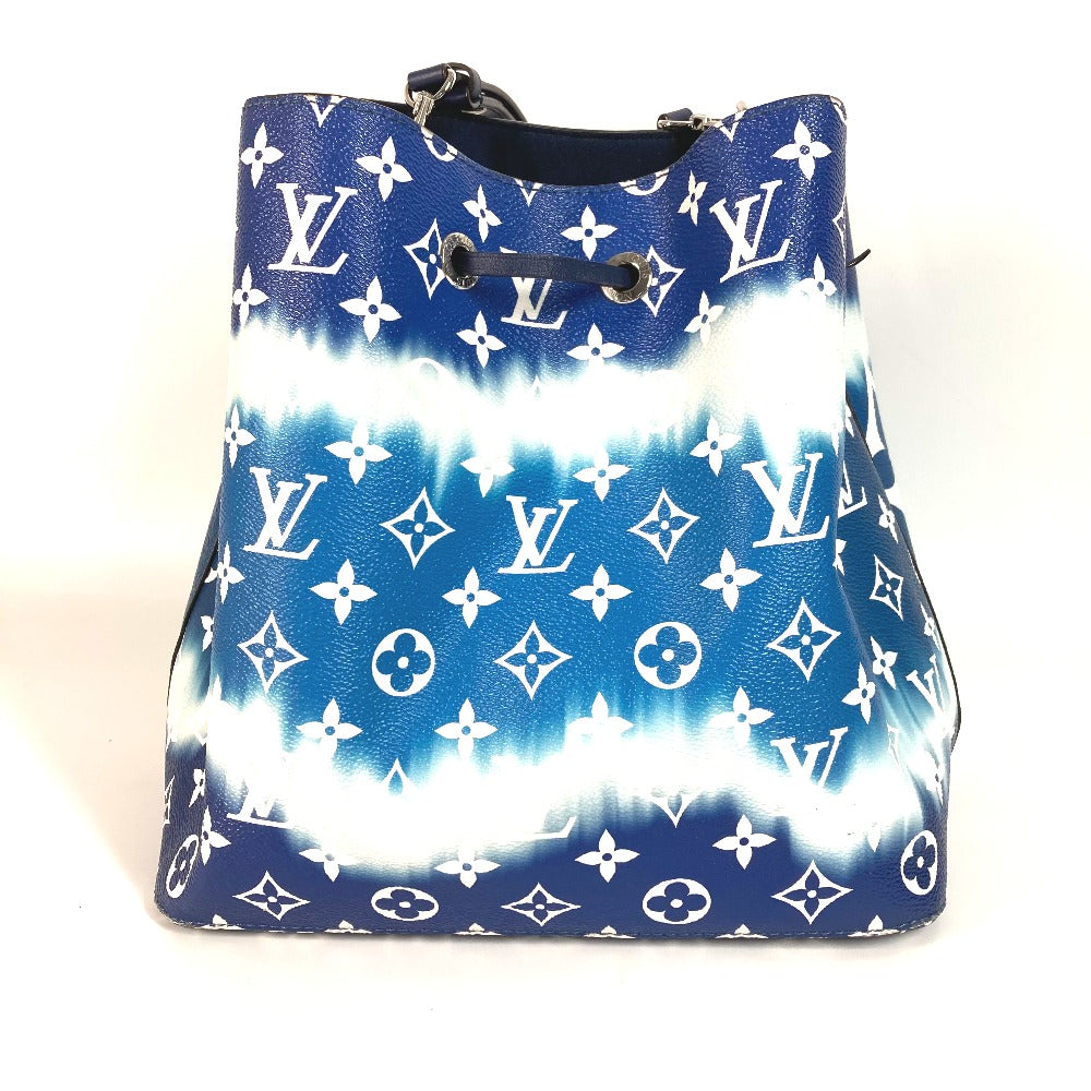 LOUIS VUITTON M45126 LV Escal Neonoe Bag Drawstring Bag Shoulder Bag Shoulder Bag Leather blue/White Used