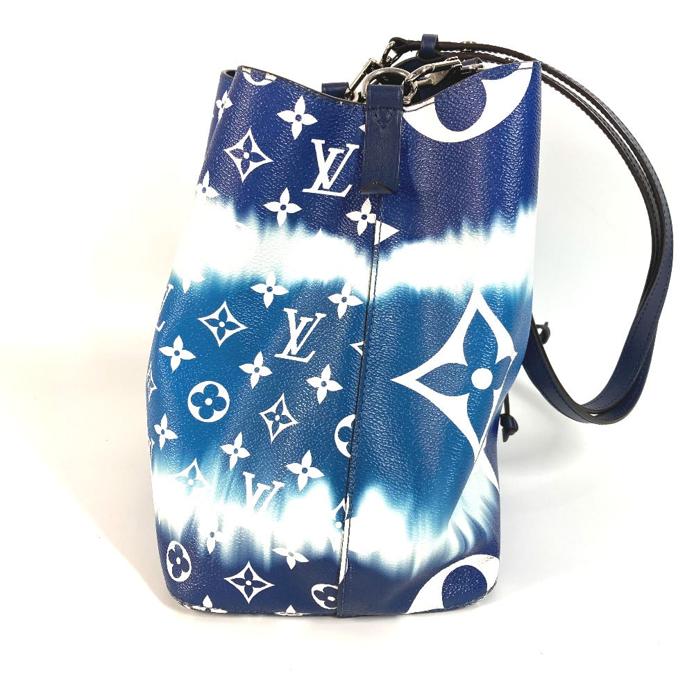 LOUIS VUITTON M45126 LV Escal Neonoe Bag Drawstring Bag Shoulder Bag Shoulder Bag Leather blue/White Used