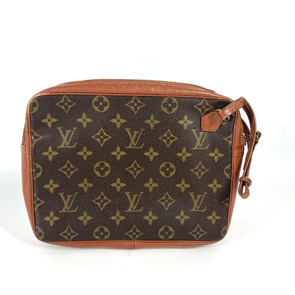 LOUIS VUITTON モノグラム サックスポ カバン セカンドバッグ ポーチ  クラッチバッグ モノグラムキャンバス ユニセックス ブラウン - brandshop-reference