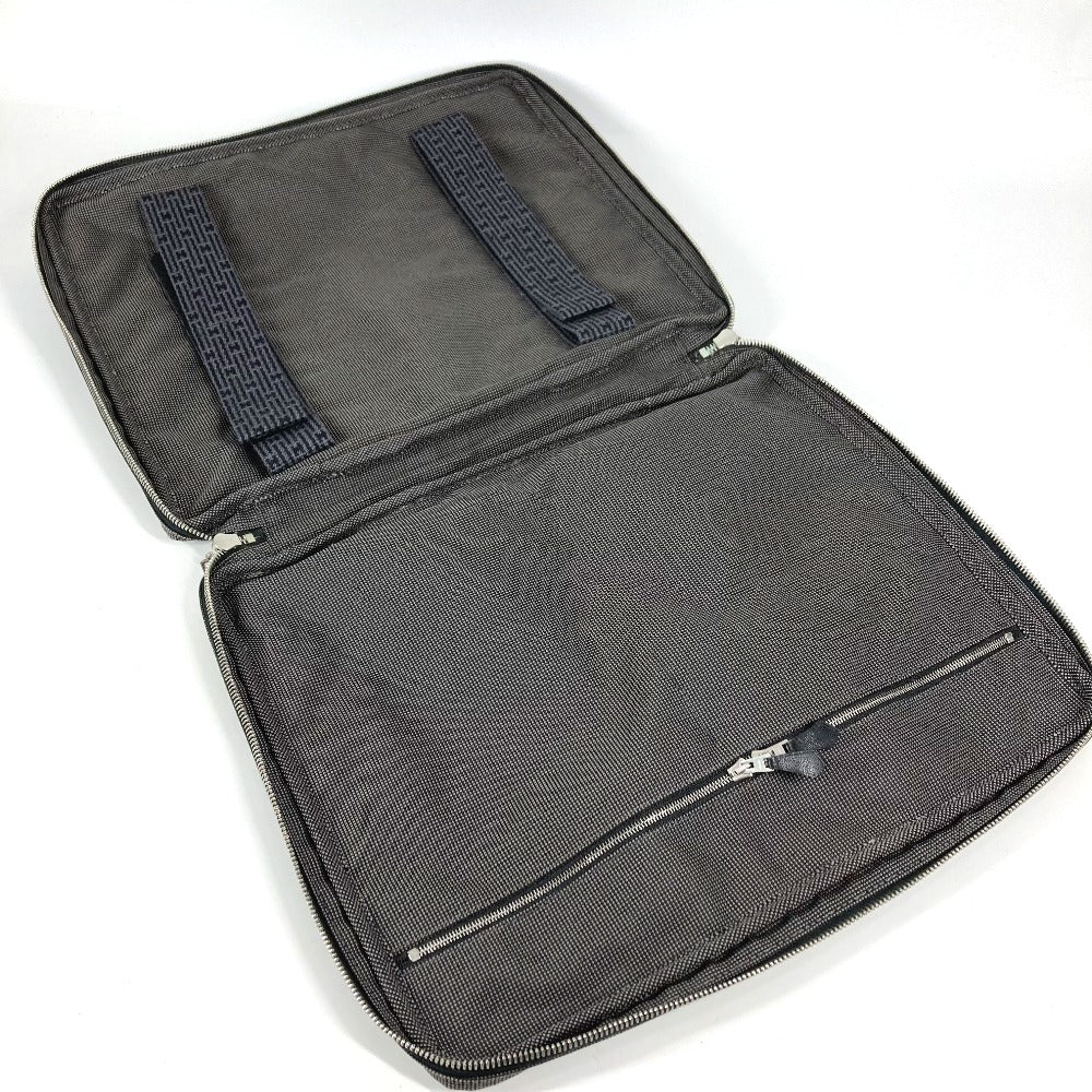 HERMES エールライン PCケース ビジネスバッグ ブリーフケース カバン ハンドバッグ ハンドバッグ キャンバス ユニセックス グレー - brandshop-reference