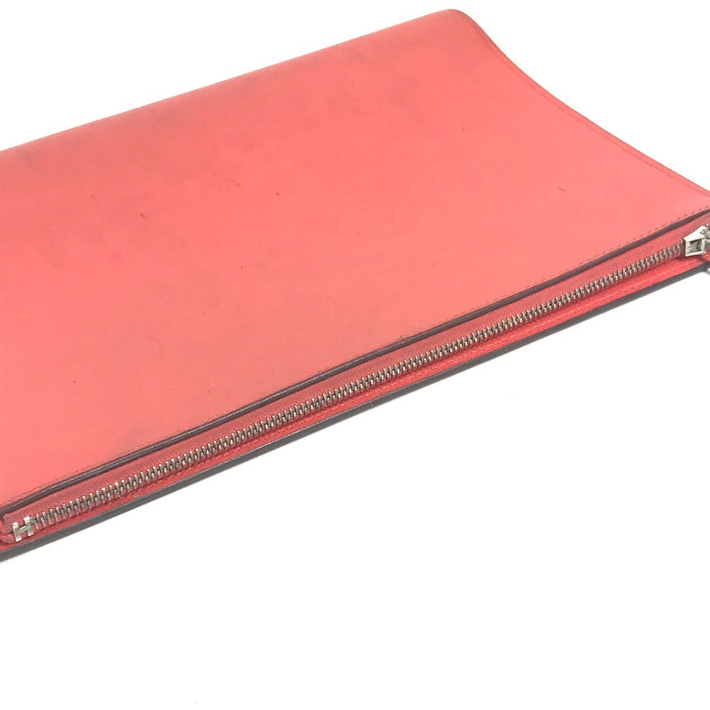 HERMES ステーショナリー ノートパッド 《EAジップ》 A5 メモカバー ケース 手帳カバー ブックカバー ノートカバー レザー ユニセックス ピンク系 - brandshop-reference