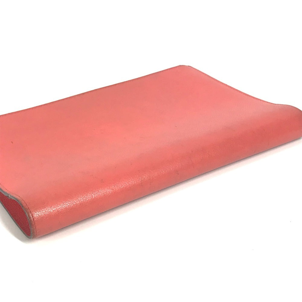 HERMES ステーショナリー ノートパッド 《EAジップ》 A5 メモカバー ケース 手帳カバー ブックカバー ノートカバー レザー ユニセックス ピンク系 - brandshop-reference