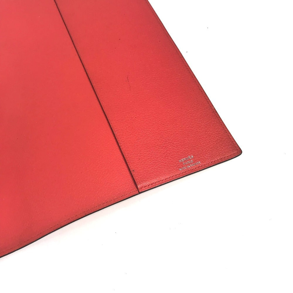 HERMES ステーショナリー ノートパッド 《EAジップ》 A5 メモカバー ケース 手帳カバー ブックカバー ノートカバー レザー ユニセックス ピンク系 - brandshop-reference