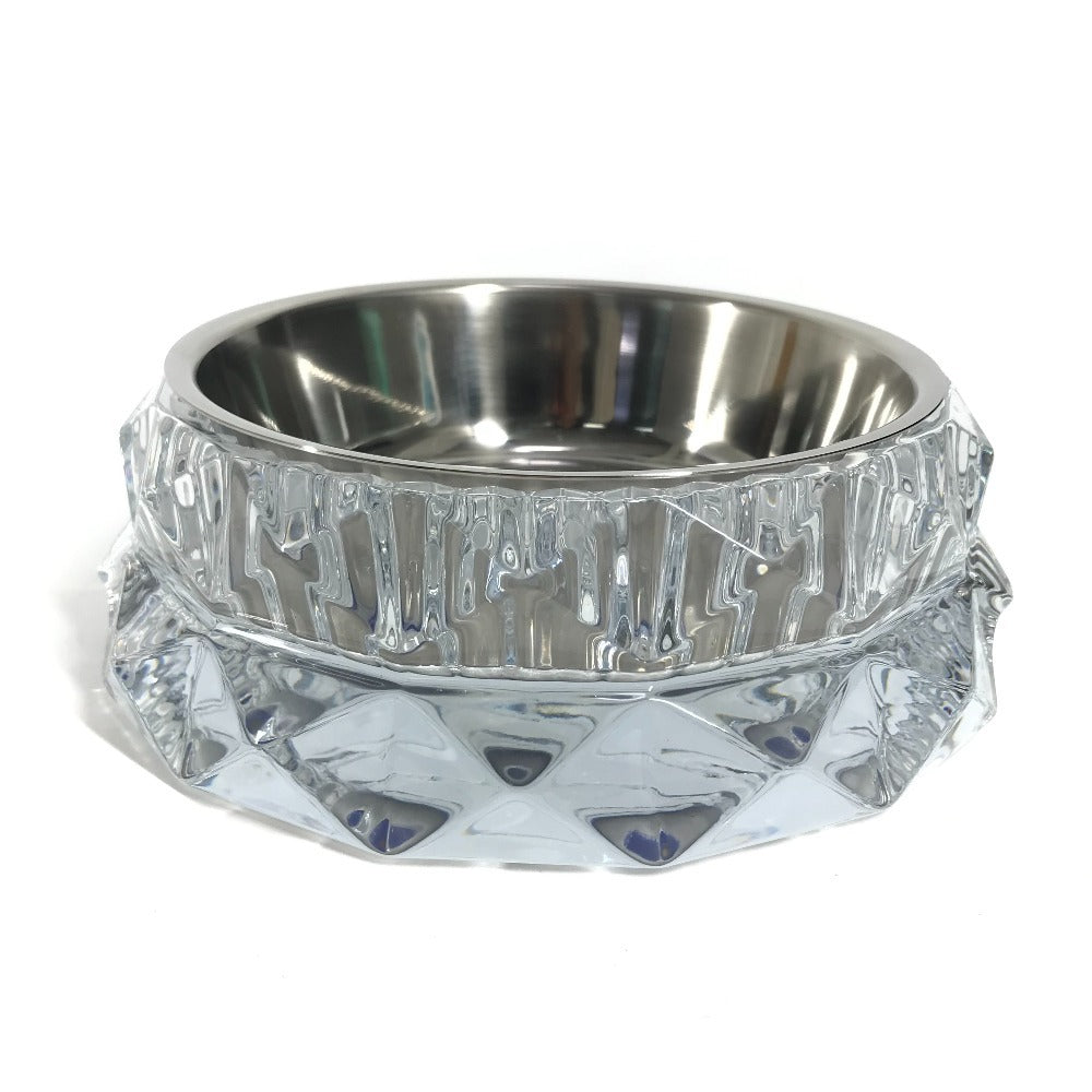 Baccarat ドッグボウル ペットボウル 犬 ワンちゃん ペット 餌皿 プレート お皿 ガラス ユニセックス クリア - brandshop-reference