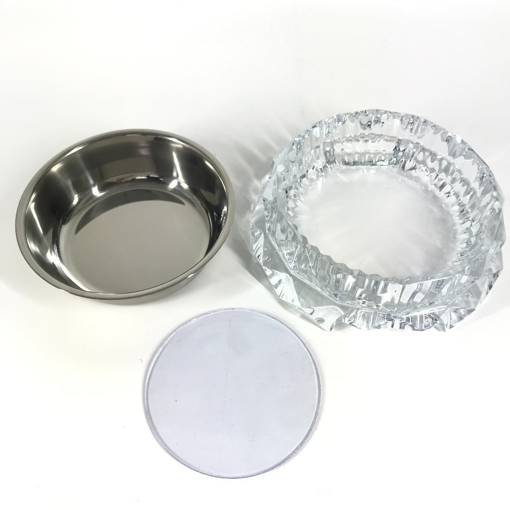 Baccarat ドッグボウル ペットボウル 犬 ワンちゃん ペット 餌皿 プレート お皿 ガラス ユニセックス クリア - brandshop-reference