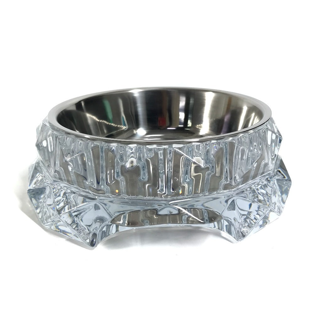 Baccarat ドッグボウル ペットボウル 犬 ワンちゃん ペット 餌皿 プレート お皿 ガラス ユニセックス クリア - brandshop-reference