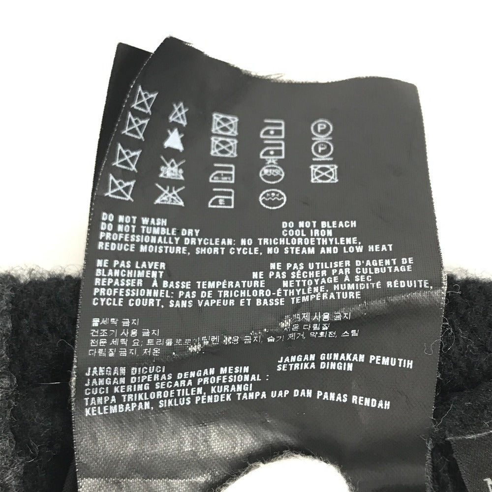 PRADA ロゴ ビーニー 帽子 ニット帽 ニットキャップ ニット帽 ウール/カシミヤ ユニセックス ブラック - brandshop-reference