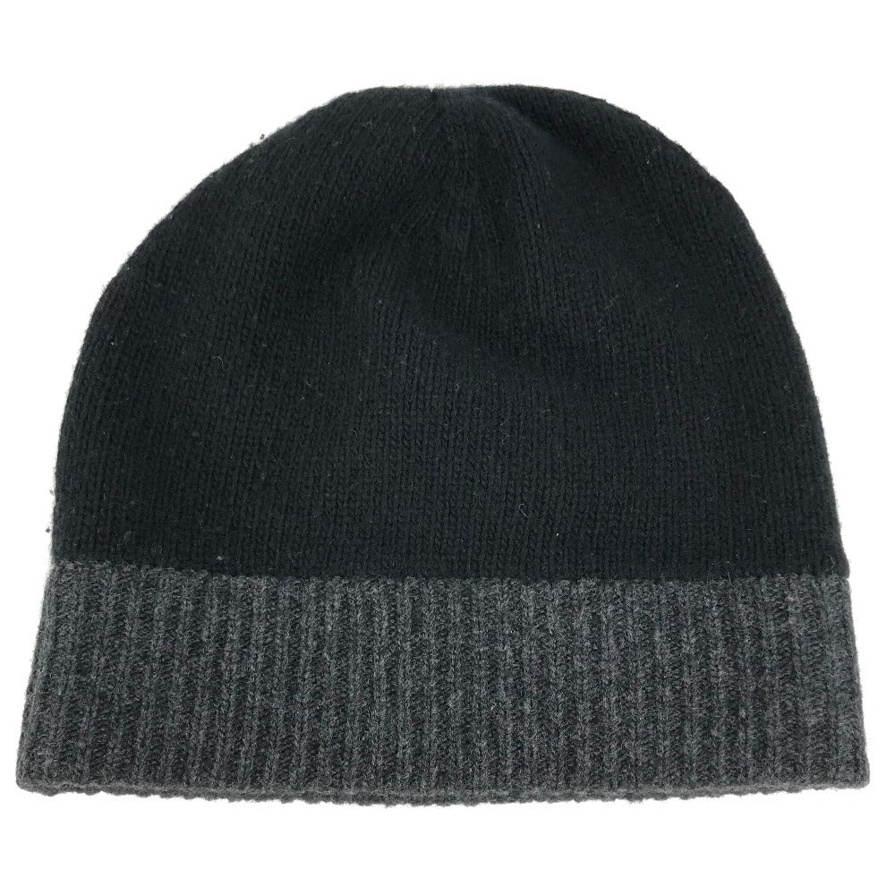 PRADA ロゴ ビーニー 帽子 ニット帽 ニットキャップ ニット帽 ウール/カシミヤ ユニセックス ブラック - brandshop-reference