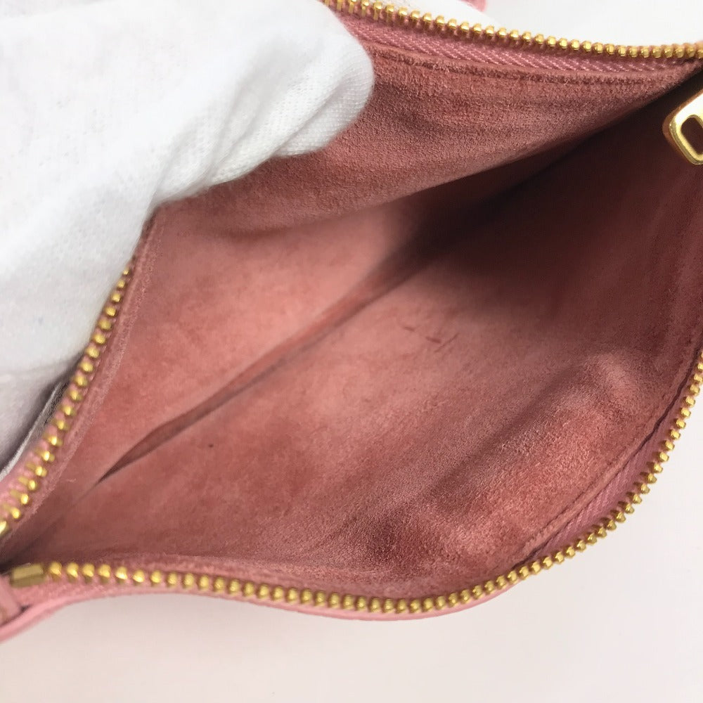 MIUMIU 5BG002 ポーチ付き ロゴ マドラス ハンドバッグ 肩掛け ショルダーバッグ トートバッグ レザー レディース ピンク - brandshop-reference