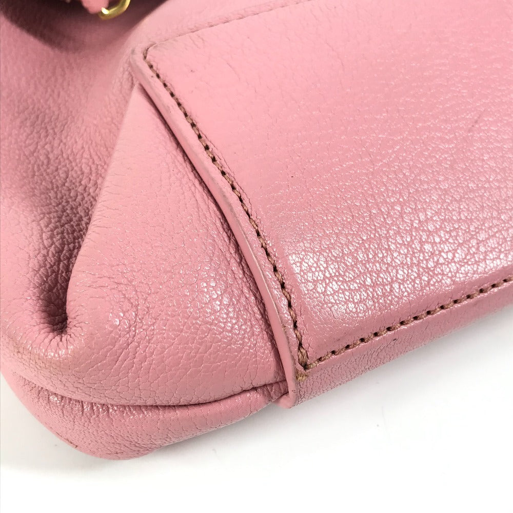 MIUMIU 5BG002 ポーチ付き ロゴ マドラス ハンドバッグ 肩掛け ショルダーバッグ トートバッグ レザー レディース ピンク - brandshop-reference