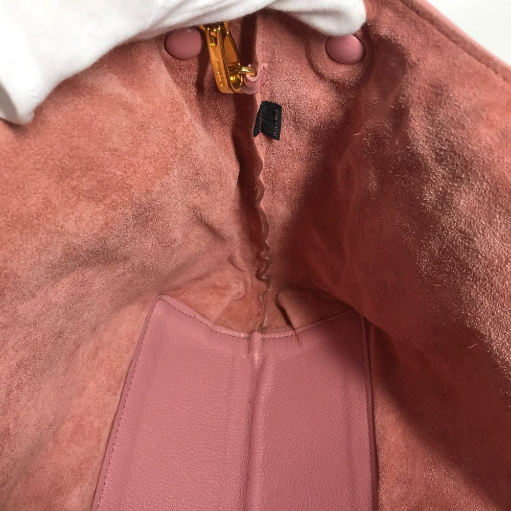 MIUMIU 5BG002 ポーチ付き ロゴ マドラス ハンドバッグ 肩掛け ショルダーバッグ トートバッグ レザー レディース ピンク - brandshop-reference