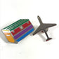 Louis Vuitton M63476 2018 "Kapsul Masa" Pameran Hankyu Limited Trunk & Airplane Accessories Only 2 Pieces Brooch Metal Unisex Multicolor