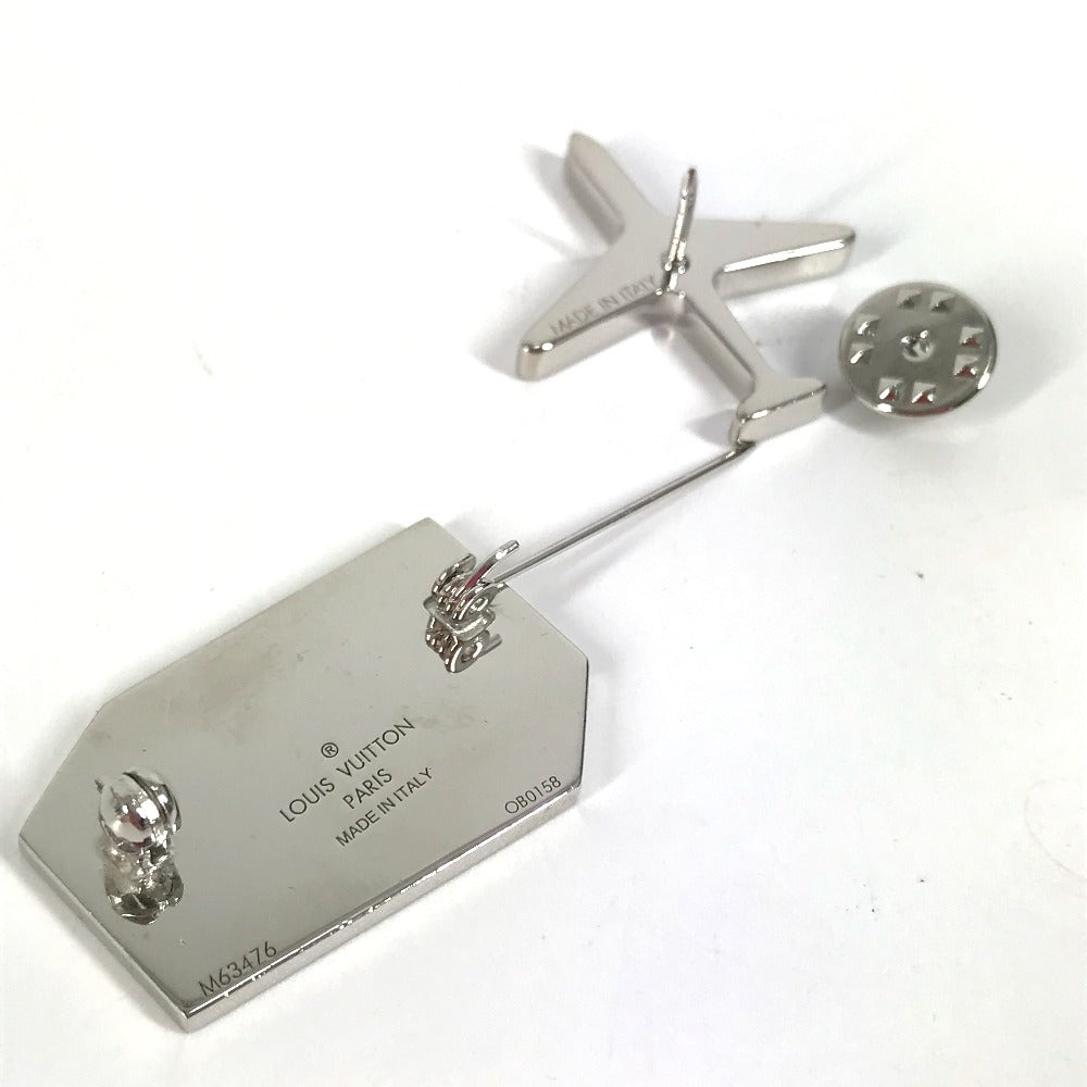 Louis Vuitton M63476 2018 "Kapsul Masa" Pameran Hankyu Limited Trunk & Airplane Accessories Only 2 Pieces Brooch Metal Unisex Multicolor