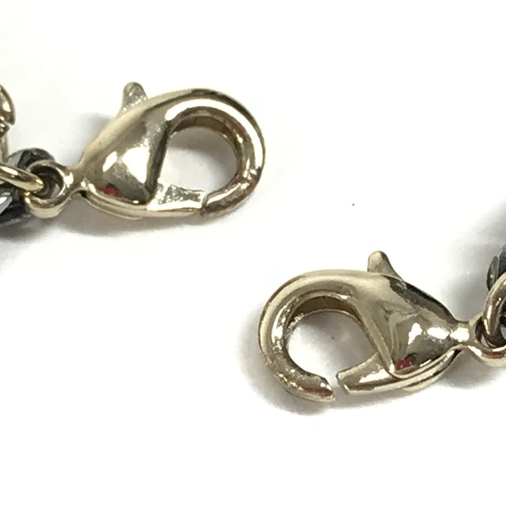 CHANEL 4245  フェイクパール CC ココマーク ラウンド チェーン付き めがね メガネ アイウェア 眼鏡 サングラス プラスチック レディース ブラック - brandshop-reference