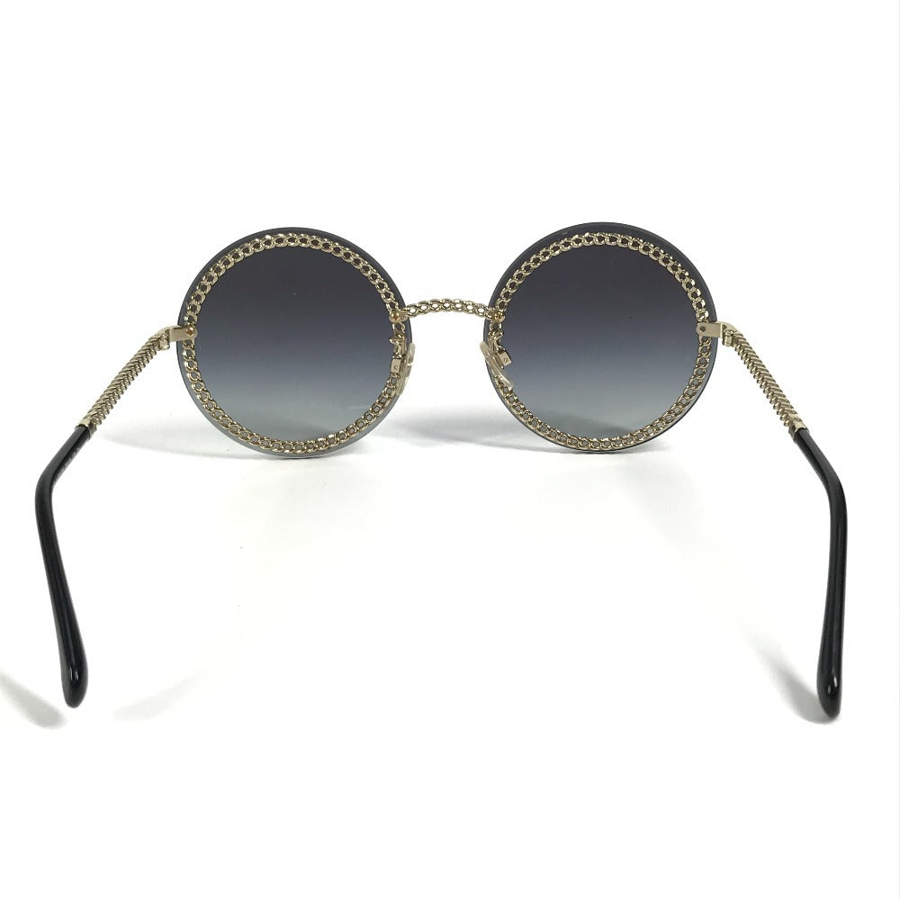 CHANEL 4245  フェイクパール CC ココマーク ラウンド チェーン付き めがね メガネ アイウェア 眼鏡 サングラス プラスチック レディース ブラック - brandshop-reference