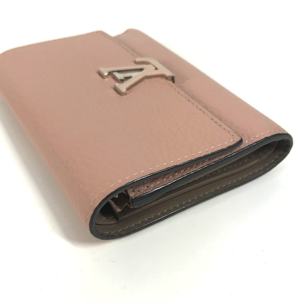 LOUIS VUITTON M62156 ポルトフォイユカプシーヌ  コンパクトウォレット LVロゴ 3つ折り財布 トリヨン レディース マグノリア ピンク - brandshop-reference