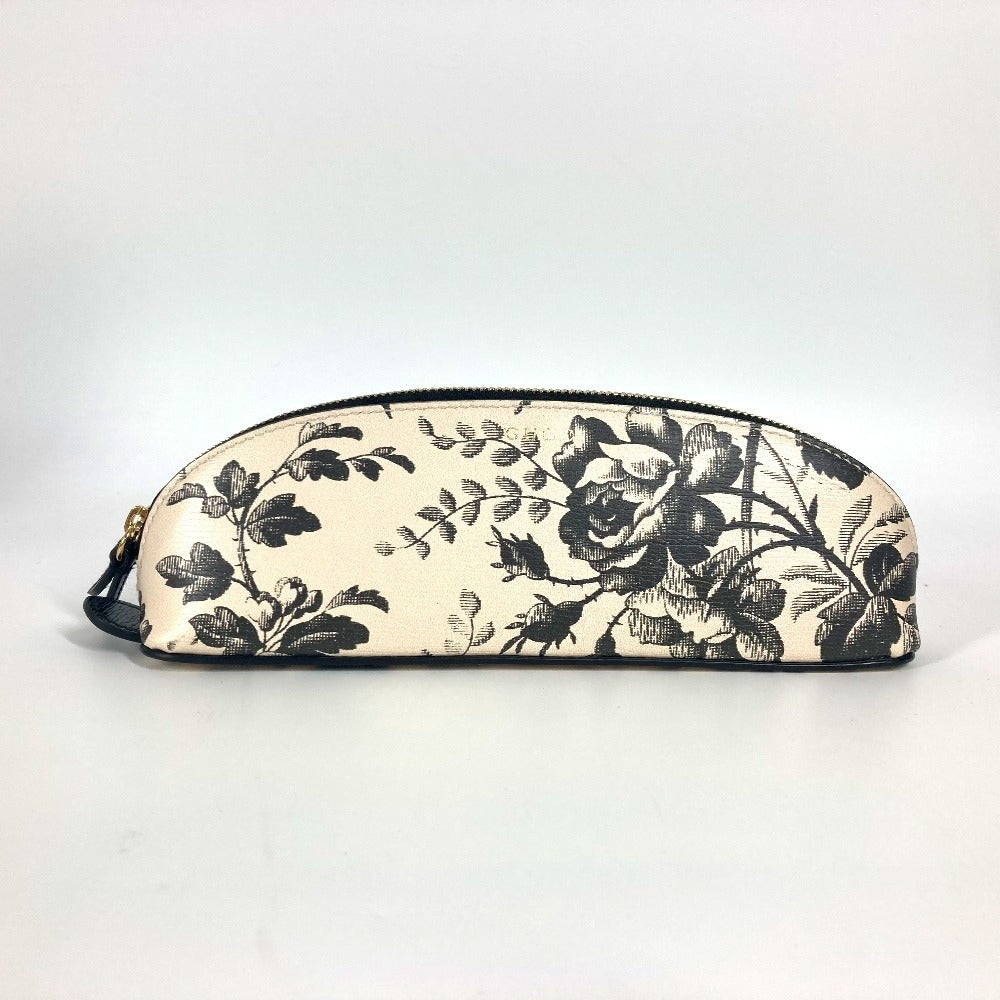 GUCCI 662130 ハーバリウム ロゴ 筆箱 ポーチ ステーショナリー ペンケース レザー レディース ブラック - brandshop-reference