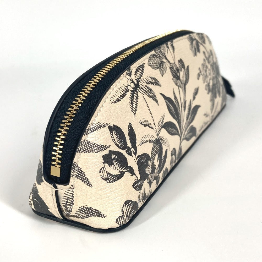 GUCCI 662130 ハーバリウム ロゴ 筆箱 ポーチ ステーショナリー ペンケース レザー レディース ブラック - brandshop-reference