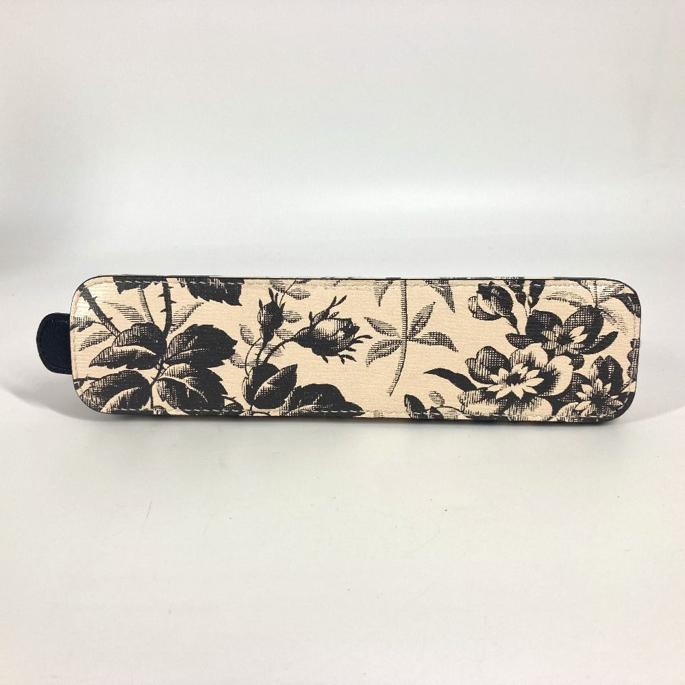 GUCCI 662130 ハーバリウム ロゴ 筆箱 ポーチ ステーショナリー ペンケース レザー レディース ブラック - brandshop-reference