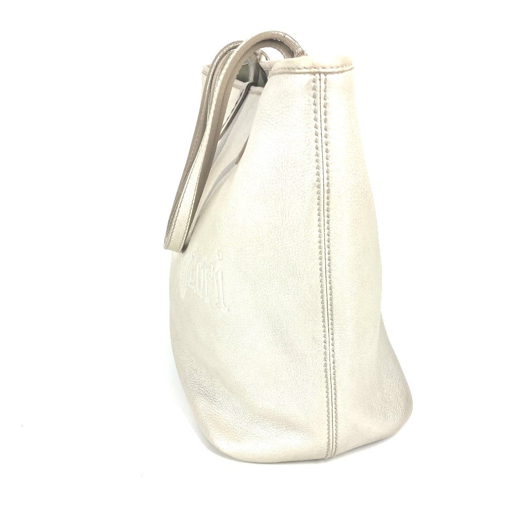 BVLGARI S.bulgari ロゴ ソティリオ ショルダーバッグ 肩掛け カバン トートバッグ レザー ユニセックス シルバー - brandshop-reference