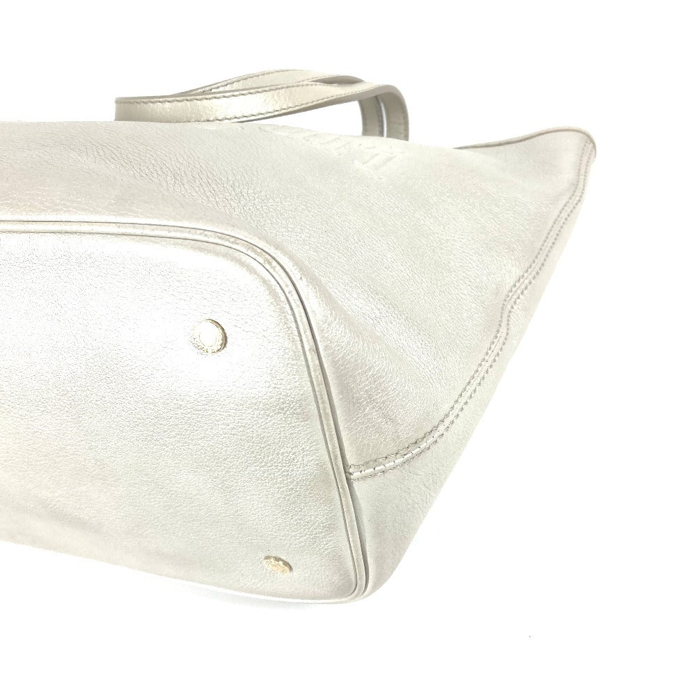 BVLGARI S.bulgari ロゴ ソティリオ ショルダーバッグ 肩掛け カバン トートバッグ レザー ユニセックス シルバー - brandshop-reference